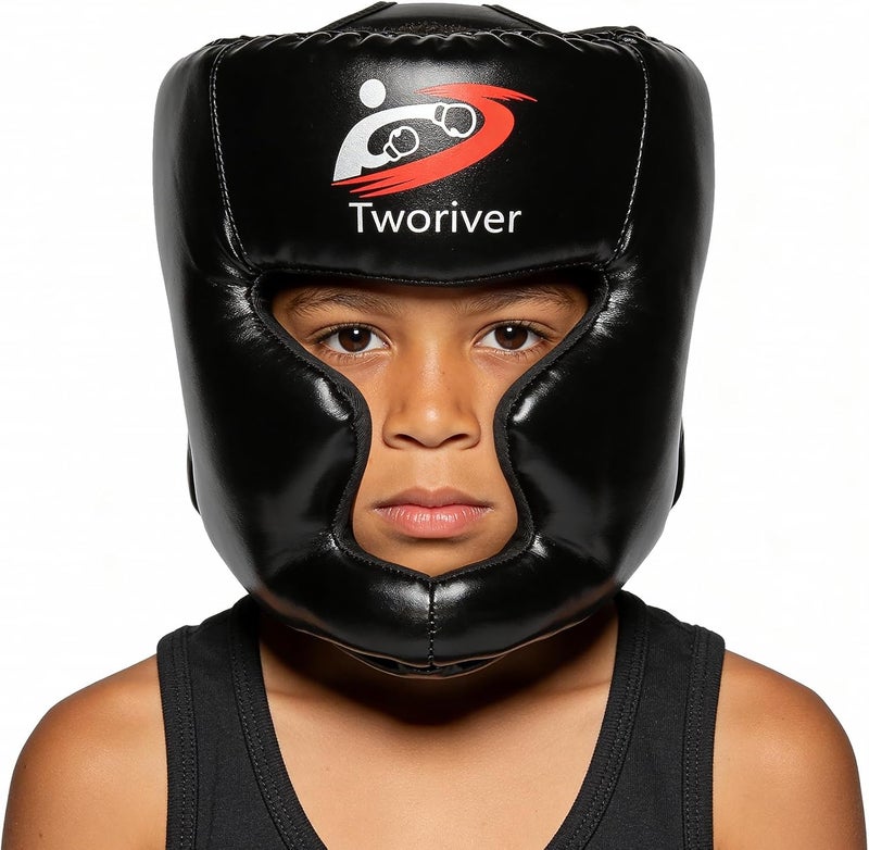 SANJOIN Boxing Headgear 1 Pack, Adjustable Boxing Head Gear Helmet for Adult Men & Kids, Closed-Type Safe, for MMA Sparring, Muay Thai, Kickboxing Training Gear, Strong Grip - Image 1